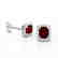 2.50 CTW Garnet & Micro Pave VS/SI Diamond Halo - 2