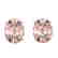 5.50 CTW Morganite Designer Inspired Solitaire Stud