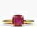 2 CTW Cushion Cut Ruby Designer Solitaire Engagement