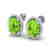5 CTW Peridot & Micro Pave VS/SI Diamond Earrings Halo