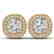 2 CTW Cushion Cut Certified VS/SI Diamond Art Deco Stud