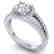 2 CTW Certified VS/SI Diamond Solitaire Micro Halo Ring - 2