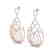 3.50 CTW Micro Pave Designer VS/SI Diamond Earrings 14K