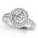 2 CTW Certified VS/SI Diamond Solitaire Halo Ring 14K