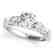 2 CTW Certified VS/SI Diamond Pave Solitaire Ring 14K - 2