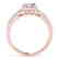 1.4 CTW Certified VS/SI Princess Diamond Solitaire Halo - 2