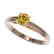 0.54 CTW Certified Intense Yellow SI Diamond Solitaire