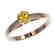 0.54 CTW Certified Intense Yellow SI Diamond Solitaire - 2