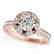 1.5 CTW Certified VS/SI Diamond Solitaire Halo Ring 14K - 2