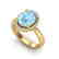 2.50 CTW Aquamarine & Micro Pave VS/SI Diamond Ring - 2