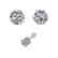 0.50 CTW Certified VS/SI Diamond Stud Art Deco Earrings - 2