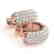 1 CTW Diamond VS/SI Certified Hoop Earrings 14K Rose