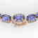 80 CTW Tanzanite & VS/SI Diamond Eternity Micro Halo