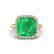 6 CTW Emerald And Micro Pave Halo VS/SI Diamond Ring