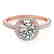 1.4 CTW Certified VS/SI Diamond Solitaire Halo Ring 14K