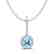 2.75 CTW Sky Blue Topaz & Micro Pave VS/SI Diamond - 2