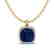 6 CTW Sapphire & Micro Pave Halo VS/SI Diamond Necklace - 2