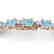 14 CTW Sky Blue Topaz & VS/SI Diamond Eternity Bracelet
