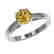 1.02 CTW Certified Intense Yellow SI Diamond Solitaire - 2