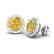 4 CTW Citrine & Halo VS/SI Diamond Micro Pave Earrings - 2