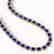 58.59 CTW Sapphire & Diamond Halo Necklace 10K Yellow - 2