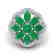 4 CTW Emerald & VS/SI Diamond Cluster Designer Halo - 2