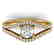 1.05 CTW Certified VS/SI Diamond Art Deco Ring 18K