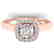 1.01 CTW Certified VS/SI Diamond Solitaire Halo Ring