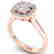 1.01 CTW Certified VS/SI Diamond Solitaire Halo Ring - 2