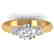 1.5 CTW Certified VS/SI Diamond Solitaire 3 Stone Ring