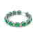 30 CTW Emerald & Micro Pave VS/SI Diamond Bracelet 10K - 2