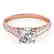 1.1 CTW Certified VS/SI Diamond Solitaire Ring 14K Rose