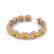 24 CTW Citrine & Micro Pave VS/SI Diamond Bracelet 10K - 2