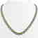 23.86 CTW Peridot & Diamond Halo Necklace 10K White