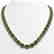 58.59 CTW Emerald & Diamond Halo Necklace 10K Rose Gold