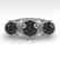 2 CTW Black Diamond Ring 14K White Gold