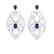 7 CTW Tanzanite & Micro VS/SI Diamond Heart Earrings