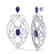 7 CTW Tanzanite & Micro VS/SI Diamond Heart Earrings - 2