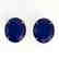 18 CTW Sapphire Designer Solitaire Stud Earrings 18K