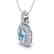 2.50 CTW Sky Blue Topaz & Micro Pave VS/SI Diamond - 2