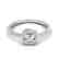 0.40 CTW Micro Pave VS/SI Diamond Ring Solitaire Halo