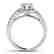 1 CTW Certified VS/SI Diamond Solitaire Halo Ring 14K - 2