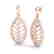 2 CTW Micro Pave VS/SI Diamond Designer Earrings 14K - 2