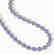 40.53 CTW Tanzanite & Diamond Halo Necklace 10K White - 2