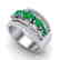 2.25 CTW Emerald & Micro Pave VS/SI Diamond Designer - 2