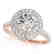 1.25 CTW Certified VS/SI Diamond Solitaire Halo Ring