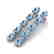 5 CTW Aquamarine & VS/SI Diamond Tennis Earrings 10K