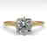 1.0 CTW Certified VS/SI Cushion Diamond Ring 14K Yellow