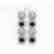 5.58 CTW Black & White Diamond Designer Earrings 18K