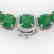 116 CTW Emerald & VS/SI Diamond Halo Micro Pave